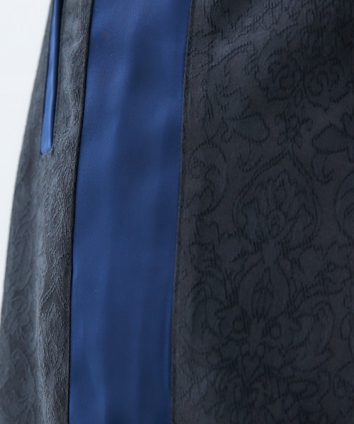 Soiunique（スワユニーク）の「サイドライン総柄ジャガードストレートパンツ ［Soiunique］（その他パンツ・レディース・ブラウン系/ブラック系/ダークグリーン系・M/L/LL）」の15枚目の写真