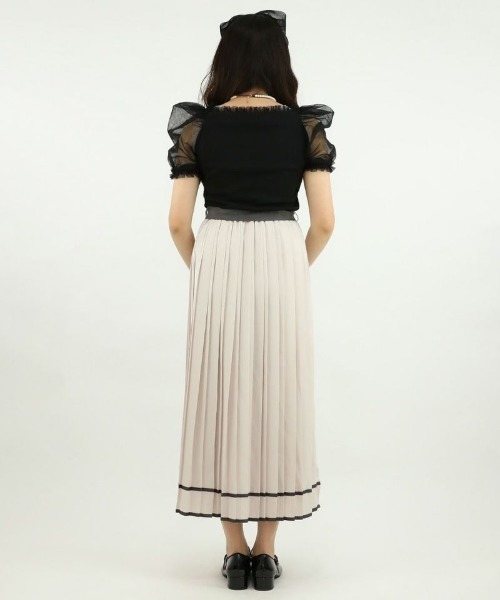 ANNTIAN◇アンティアン⬛︎転写プリントスカート⬛︎フレア