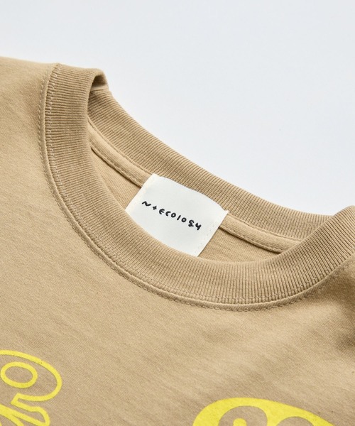 N+Ecology(ネコロジー)の「【N+Ecology ネコロジー】ニャーTシャツ(Tシャツ/カットソー・レディース・ホワイト/スミクロ/ベージュ・X-LARGE/MEDIUM)」の5枚目の写真