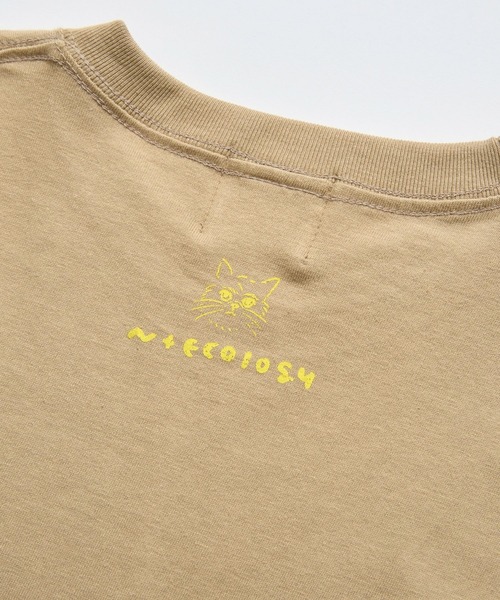 N+Ecology(ネコロジー)の「【N+Ecology ネコロジー】ニャーTシャツ(Tシャツ/カットソー・レディース・ホワイト/スミクロ/ベージュ・X-LARGE/MEDIUM)」の4枚目の写真