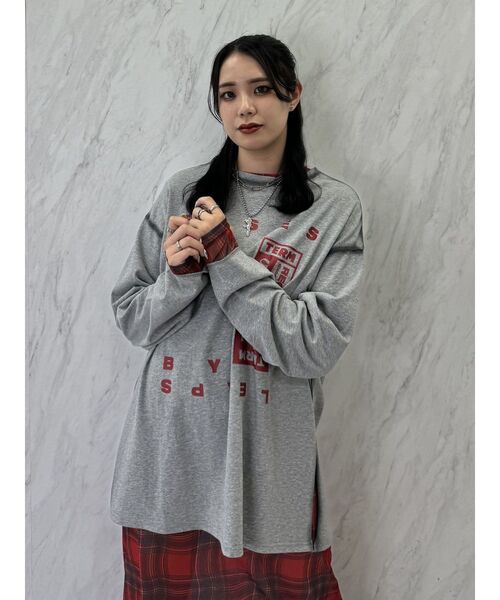 jouetie（ジュエティ）の「ヴィンテージライクロゴロンT（Tシャツ/カットソー・レディース・ブラック/グレー/オフホワイト・MEDIUM）」の21枚目の写真