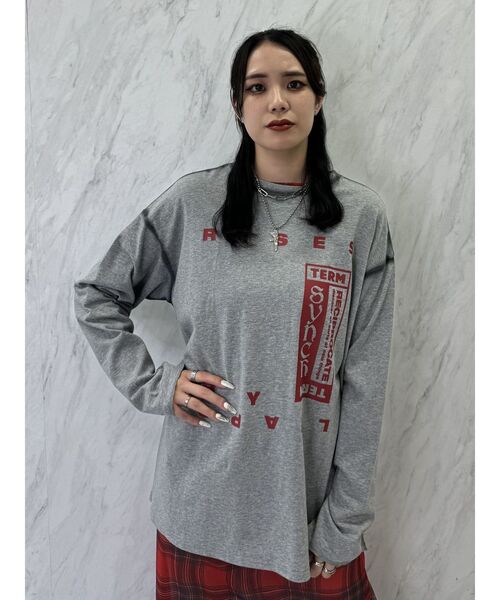 jouetie（ジュエティ）の「ヴィンテージライクロゴロンT（Tシャツ/カットソー・レディース・ブラック/グレー/オフホワイト・MEDIUM）」の22枚目の写真