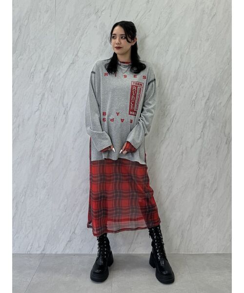 jouetie（ジュエティ）の「ヴィンテージライクロゴロンT（Tシャツ/カットソー・レディース・ブラック/グレー/オフホワイト・MEDIUM）」の13枚目の写真