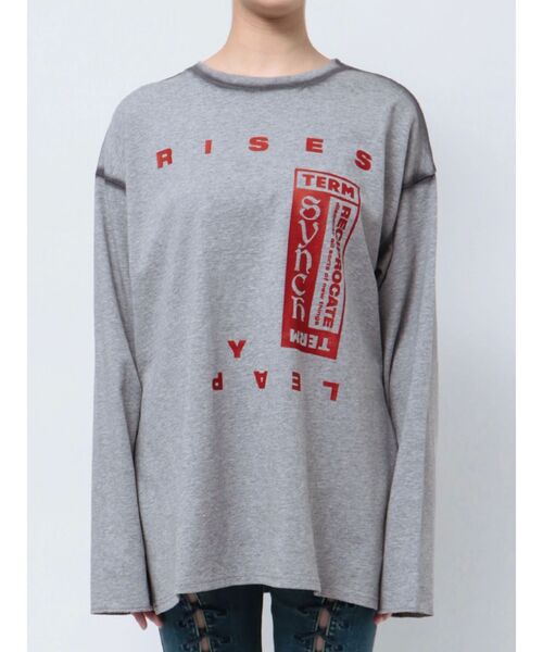 jouetie（ジュエティ）の「ヴィンテージライクロゴロンT（Tシャツ/カットソー・レディース・ブラック/グレー/オフホワイト・MEDIUM）」の14枚目の写真