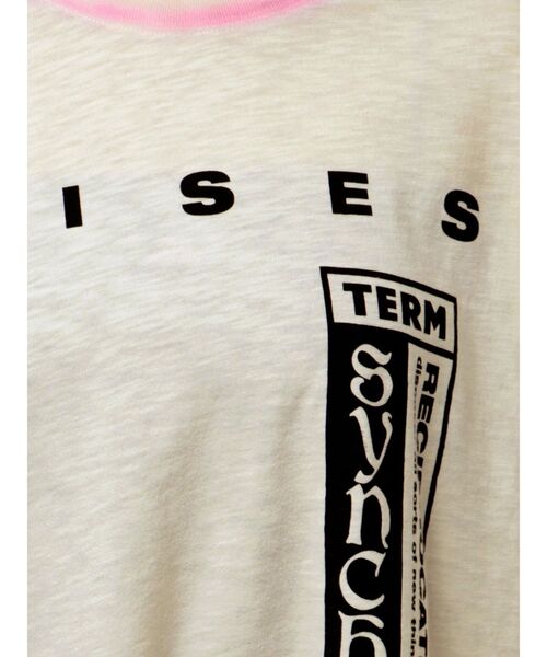 jouetie（ジュエティ）の「ヴィンテージライクロゴロンT（Tシャツ/カットソー・レディース・ブラック/グレー/オフホワイト・MEDIUM）」の9枚目の写真