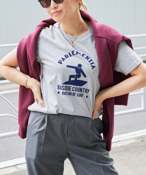 PARLEMENTIA/パルモンティア　MANCHES LONGUES Tシャツ セール】【PARLEMENTIA/パルモンティア】 EASYSURF GREY Tシャツ