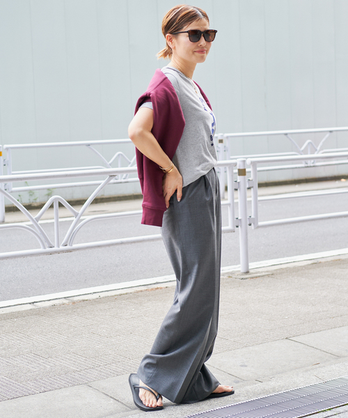 PARLEMENTIA/パルモンティア　MANCHES LONGUES Tシャツ セール】【PARLEMENTIA/パルモンティア】 EASYSURF GREY Tシャツ