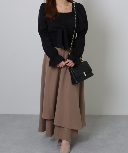 Lace Ladies(レースレディース)の「ヘリンボーン ステッチ 2WAY チェーン バッグ(ショルダーバッグ・レディース・イエロー/ブラック/アイボリー・FREE)」の22枚目の写真