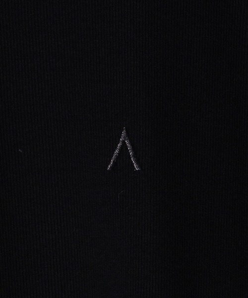 adree(アドリー)の「one point glitter logo big T shirt /ワンポイントグリッターロゴビッグTシャツ(Tシャツ/カットソー・レディース・ブラック/サックスブルー/ホワイト・FREE)」の4枚目の写真