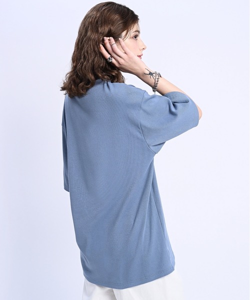 adree(アドリー)の「one point glitter logo big T shirt /ワンポイントグリッターロゴビッグTシャツ(Tシャツ/カットソー・レディース・ブラック/サックスブルー/ホワイト・FREE)」の15枚目の写真