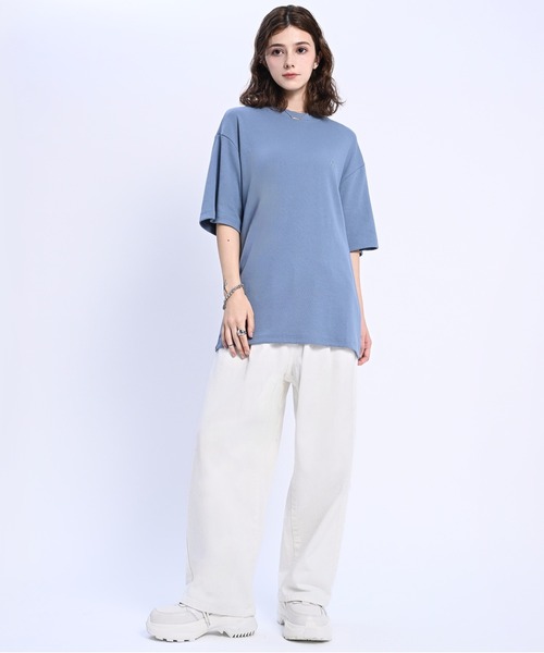 adree(アドリー)の「one point glitter logo big T shirt /ワンポイントグリッターロゴビッグTシャツ(Tシャツ/カットソー・レディース・ブラック/サックスブルー/ホワイト・FREE)」の16枚目の写真