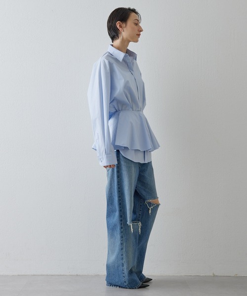 Whim Gazette（ウィムガゼット）の「【GEMINI】ダメージデニム（デニムパンツ・レディース・ブルー・FREE）」の17枚目の写真