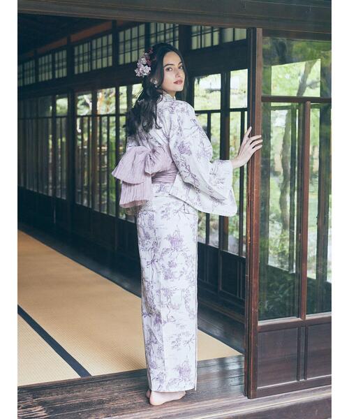 Maison de FLEUR(メゾンドフルール)の「ミュゲリボン浴衣(浴衣・レディース・テラコッタ/ピンク系その他2・FREE)」の10枚目の写真