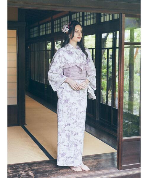 Maison de FLEUR(メゾンドフルール)の「ミュゲリボン浴衣(浴衣・レディース・テラコッタ/ピンク系その他2・FREE)」の11枚目の写真