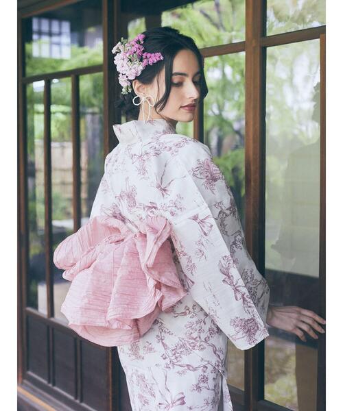 Maison de FLEUR(メゾンドフルール)の「ミュゲリボン浴衣(浴衣・レディース・テラコッタ/ピンク系その他2・FREE)」の13枚目の写真
