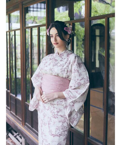 Maison de FLEUR(メゾンドフルール)の「ミュゲリボン浴衣(浴衣・レディース・テラコッタ/ピンク系その他2・FREE)」の14枚目の写真