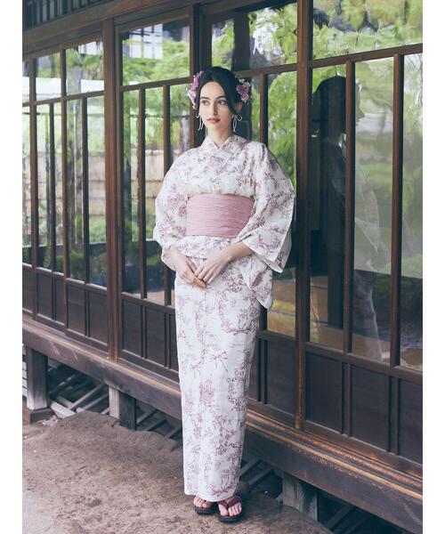 Maison de FLEUR(メゾンドフルール)の「ミュゲリボン浴衣(浴衣・レディース・テラコッタ/ピンク系その他2・FREE)」の16枚目の写真