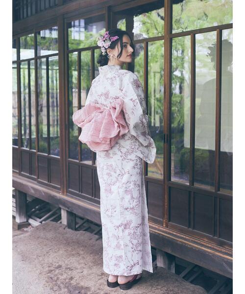 Maison de FLEUR(メゾンドフルール)の「ミュゲリボン浴衣(浴衣・レディース・テラコッタ/ピンク系その他2・FREE)」の19枚目の写真