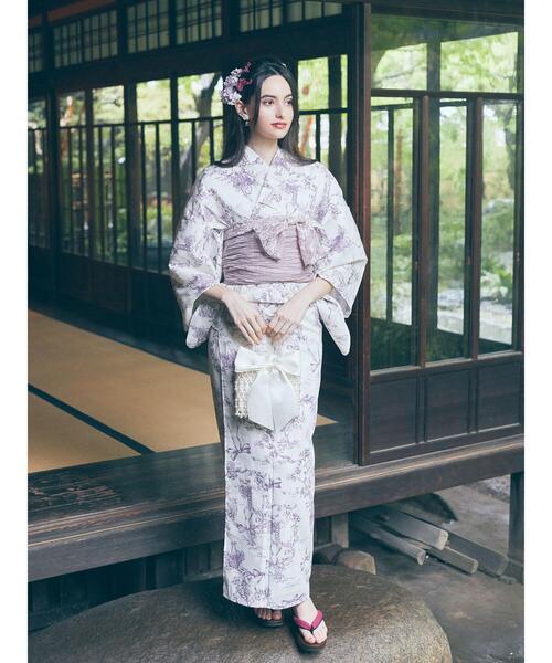 Maison de FLEUR(メゾンドフルール)の「ミュゲリボン浴衣(浴衣・レディース・テラコッタ/ピンク系その他2・FREE)」の20枚目の写真