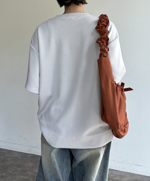 CPCM（シーピーシーエム）の「接触冷感ダンボールT（Tシャツ/カットソー・レディース・ホワイト/チャコールグレー/グレー/ブラック/ホワイト系その他2/グリーン系その他/ホワイト系その他・LARGE/SMALL/MEDIUM）」の22枚目の写真