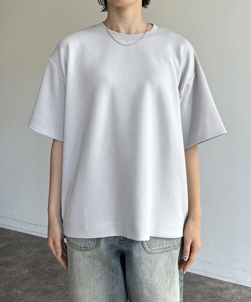 CPCM（シーピーシーエム）の「接触冷感ダンボールT（Tシャツ/カットソー・レディース・ホワイト/チャコールグレー/グレー/ブラック/ホワイト系その他2/グリーン系その他/ホワイト系その他・LARGE/SMALL/MEDIUM）」の19枚目の写真