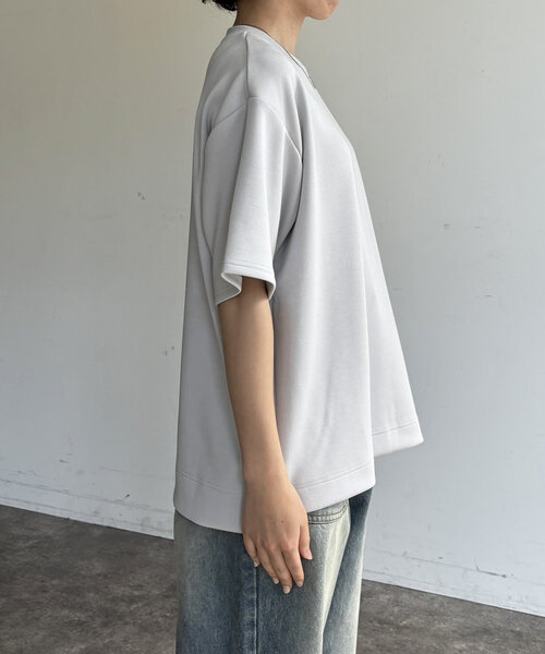 CPCM（シーピーシーエム）の「接触冷感ダンボールT（Tシャツ/カットソー・レディース・ホワイト/チャコールグレー/グレー/ブラック/ホワイト系その他2/グリーン系その他/ホワイト系その他・LARGE/SMALL/MEDIUM）」の18枚目の写真