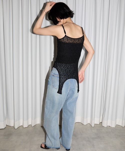 leimn（レイムン）の「レース２WAYタンクトップ（タンクトップ・レディース・ホワイト/ブラック・FREE）」の11枚目の写真