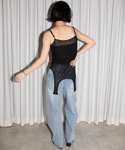 leimn（レイムン）の「レース２WAYタンクトップ（タンクトップ・レディース・ホワイト/ブラック・FREE）」の14枚目の写真