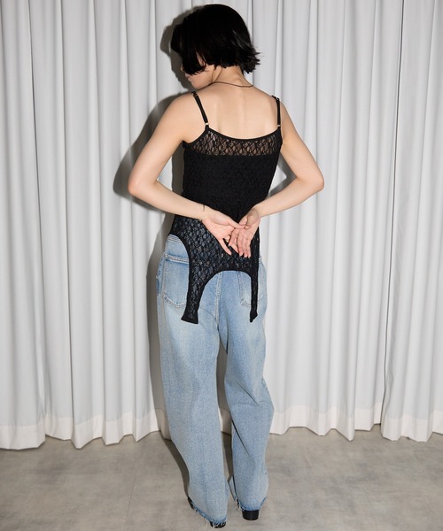 leimn（レイムン）の「レース２WAYタンクトップ（タンクトップ・レディース・ホワイト/ブラック・FREE）」の18枚目の写真