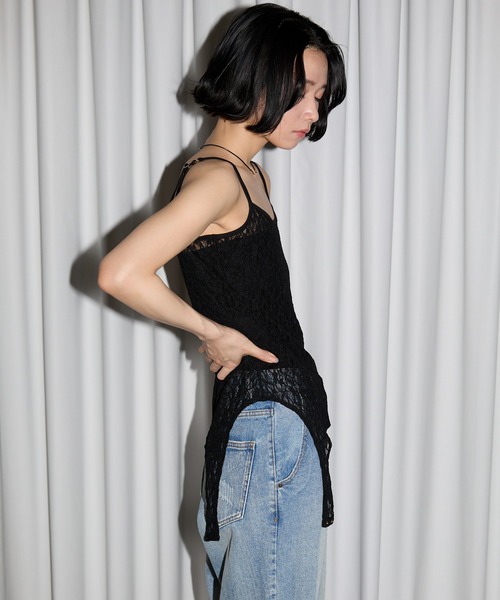 leimn（レイムン）の「レース２WAYタンクトップ（タンクトップ・レディース・ホワイト/ブラック・FREE）」の21枚目の写真
