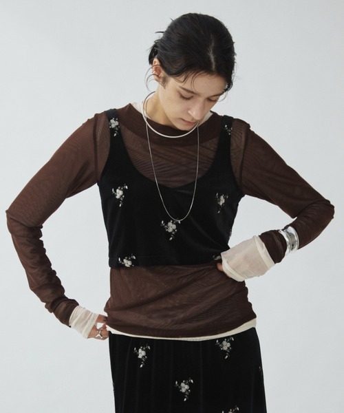 ANDMARY レイヤードトップス　F シアーレイヤードトップス（Tシャツ/カットソー）｜Aunt Marie's