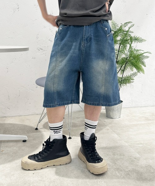 sedacle(セダクル)の「デザインハーフパンツ(デニムパンツ・メンズ・インディゴブルー・SMALL/MEDIUM/LARGE)」の8枚目の写真
