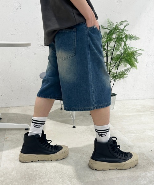 sedacle(セダクル)の「デザインハーフパンツ(デニムパンツ・メンズ・インディゴブルー・SMALL/MEDIUM/LARGE)」の10枚目の写真