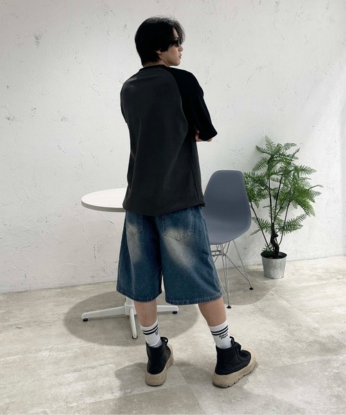 sedacle(セダクル)の「デザインハーフパンツ(デニムパンツ・メンズ・インディゴブルー・SMALL/MEDIUM/LARGE)」の12枚目の写真
