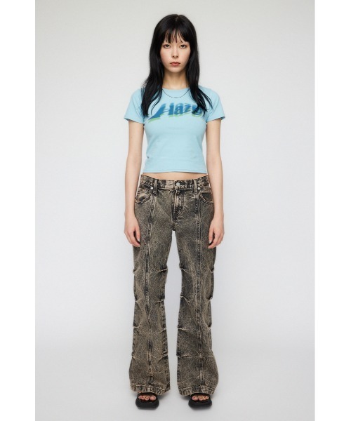 LAGUA GEM（ラグアジェム）の「GROW HAZY Tシャツ（Tシャツ/カットソー・レディース・ホワイト/ライトブルー/ブラック・FREE）」の14枚目の写真