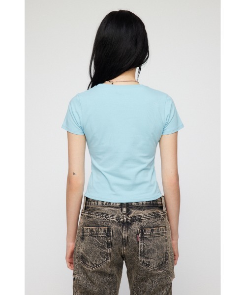 LAGUA GEM（ラグアジェム）の「GROW HAZY Tシャツ（Tシャツ/カットソー・レディース・ホワイト/ライトブルー/ブラック・FREE）」の16枚目の写真