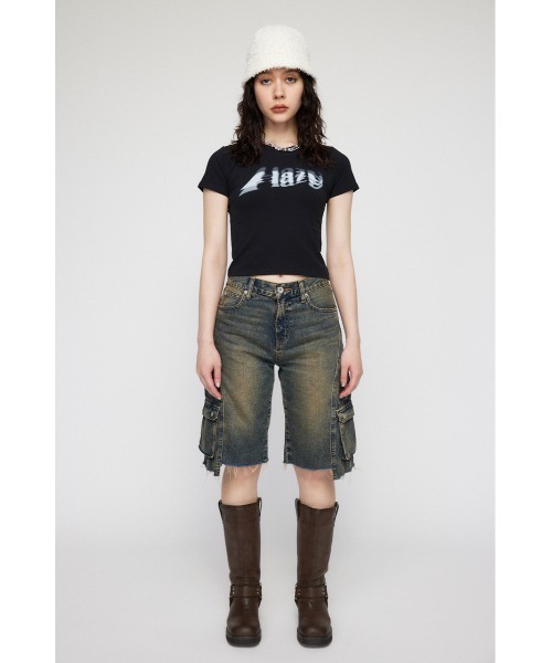 LAGUA GEM（ラグアジェム）の「GROW HAZY Tシャツ（Tシャツ/カットソー・レディース・ホワイト/ライトブルー/ブラック・FREE）」の10枚目の写真