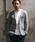 wjk reluxe�i�_�u���W�F�[�P�[�����b�N�X�j�́umj10064-heavy waffle 1B no collar jacket �m�[�J���[�W���P�b�g�i�m�[�J���[�W���P�b�g�j�v�b�O���[