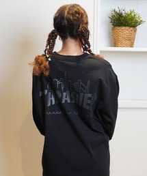 THRASHER/スラッシャー×Manhattan Portage/マンハッタンポーテージ コラボ 長袖Ｔシャツ オーバーサイズ MP-M586