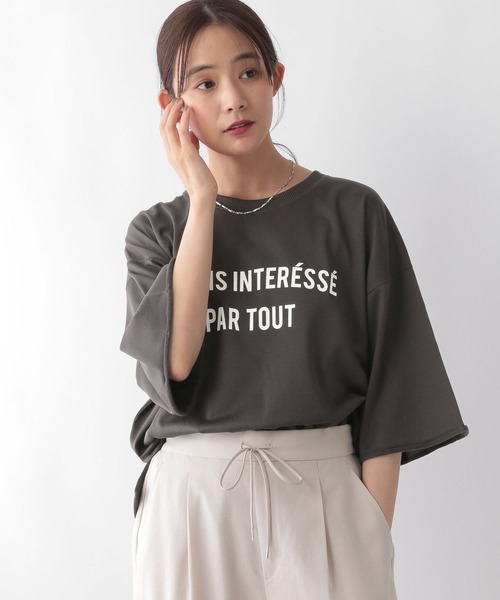 RHC ブラック 七分袖カットソー 7分袖カットソー ビッグシルエットTシャツ（Tシャツ/カットソー