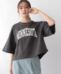 GLOBAL WORK | 乾きやすいプリント7分袖/115476(Tシャツ/カットソー)