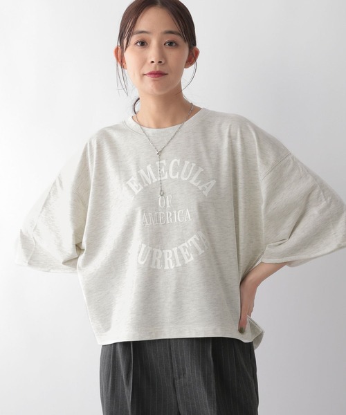 セール】乾きやすいプリント7分袖/115476（Tシャツ/カットソー