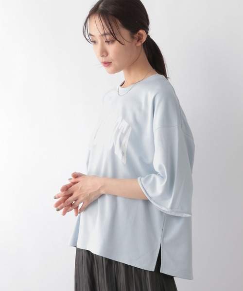 セール】乾きやすいプリント7分袖/115476（Tシャツ/カットソー