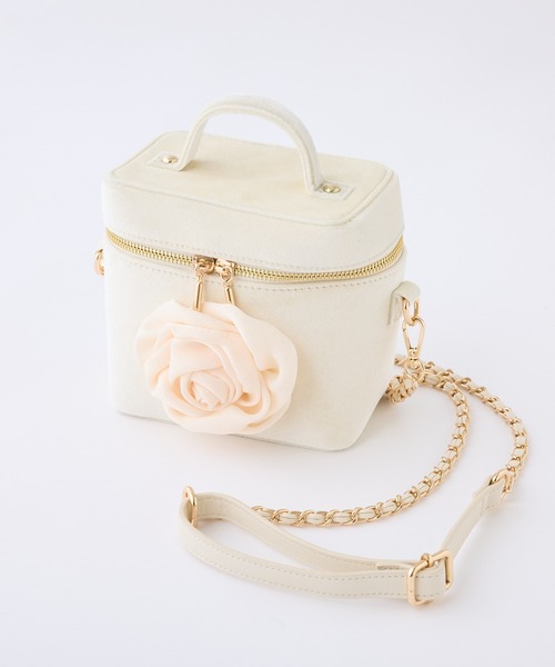 one after another NICE CLAUP（ワンアフターアナザーナイスクラップ）の「【plume】ローズバニティショルダーバッグ（ショルダーバッグ・レディース・ブラック/アイボリー/ピンク・FREE）」の12枚目の写真