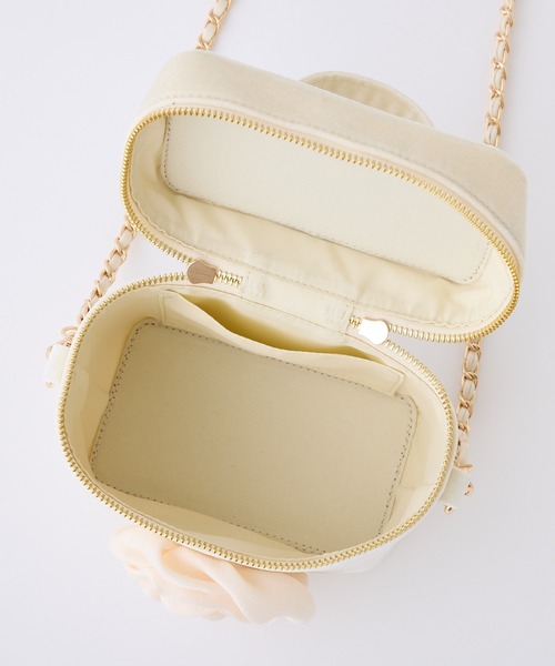 one after another NICE CLAUP（ワンアフターアナザーナイスクラップ）の「【plume】ローズバニティショルダーバッグ（ショルダーバッグ・レディース・ブラック/アイボリー/ピンク・FREE）」の17枚目の写真