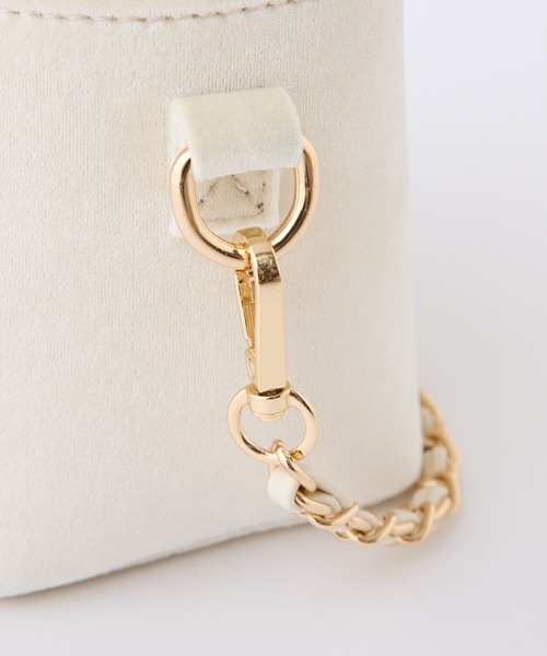 one after another NICE CLAUP（ワンアフターアナザーナイスクラップ）の「【plume】ローズバニティショルダーバッグ（ショルダーバッグ・レディース・ブラック/アイボリー/ピンク・FREE）」の18枚目の写真