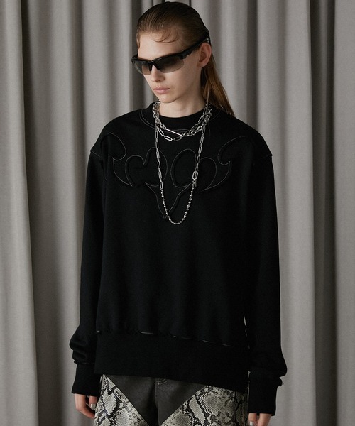 PRANK PROJECT(プランクプロジェクト)の「ウエスタンモチーフスウェット / Western Motif Sweat(スウェット・レディース・グレー/ブラウン/ブラック・FREE)」の6枚目の写真