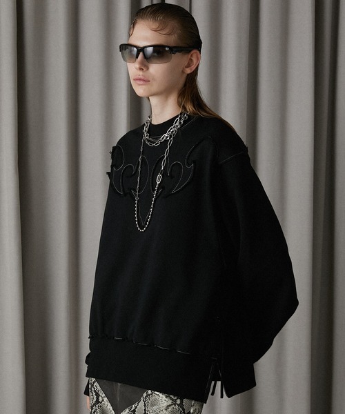 PRANK PROJECT(プランクプロジェクト)の「ウエスタンモチーフスウェット / Western Motif Sweat(スウェット・レディース・グレー/ブラウン/ブラック・FREE)」の5枚目の写真