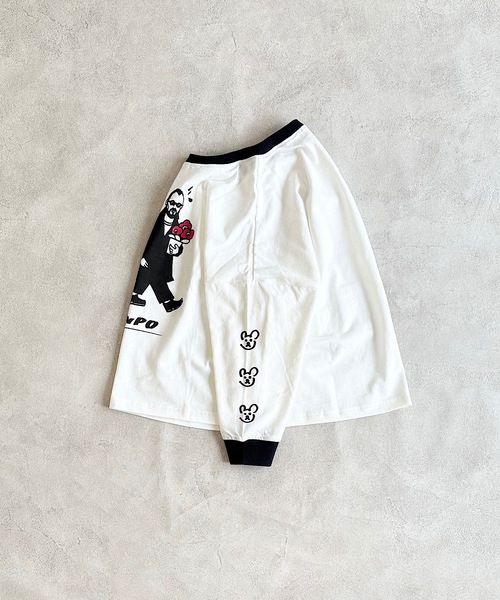 MARKEY'S（マーキーズ）の「【YUKI HORIMOTO】別注KIDSロンT（Tシャツ/カットソー・キッズ・レッド/ブラック・80/90/100/110/120/130/140/150）」の6枚目の写真