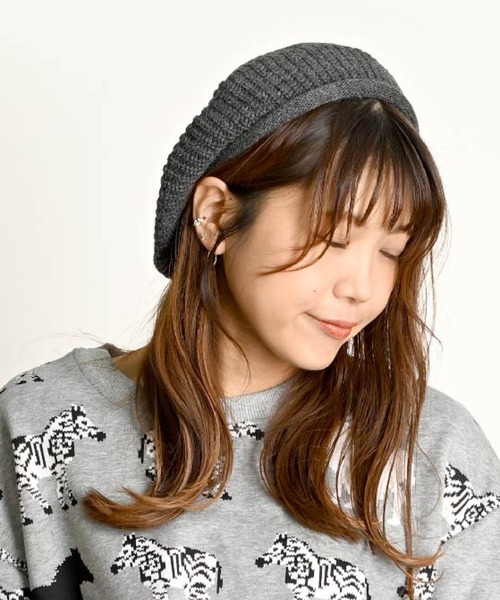 新品 M マルジェラ 21aw ニットベレー帽 グリーン 15833 Maison Margiela(メゾン マルジェラ) ベレー帽(レディース